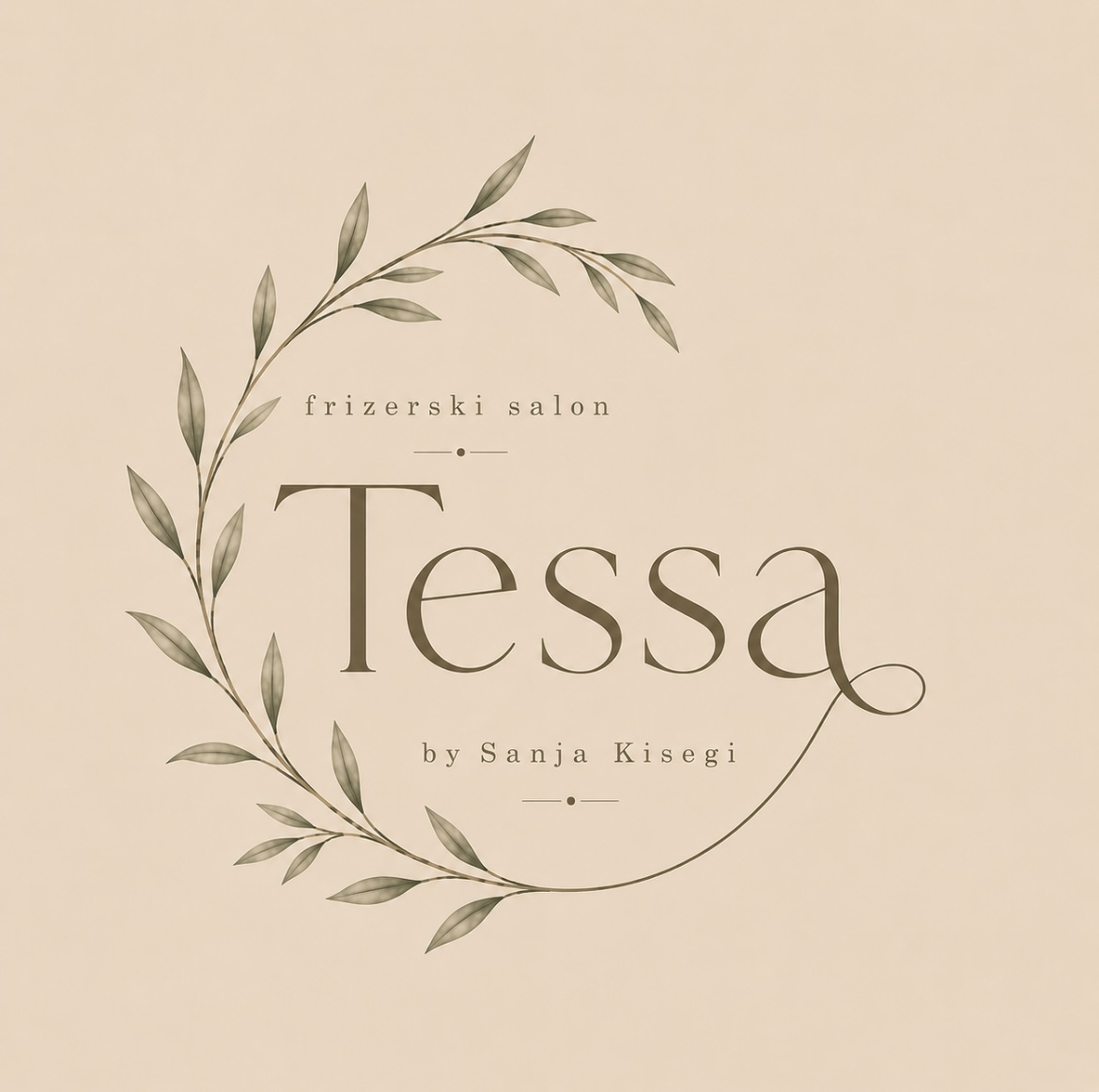 Logo frizerskog salona Tessa na Vrbiku u Zagrebu